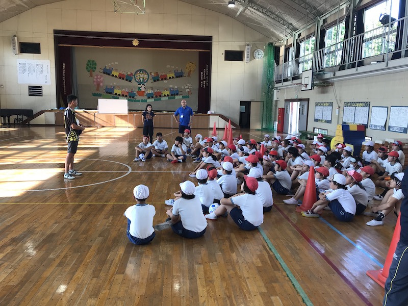 千葉市立都賀の台小学校ブラインドサッカー体験